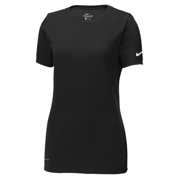 Ladies Dri FIT Cotton/Poly Scoop Neck Tee Thumbnail